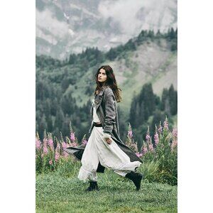 Free People Forever Young Sleep Capri Pants Ivory Lace Trim XS New With Tags